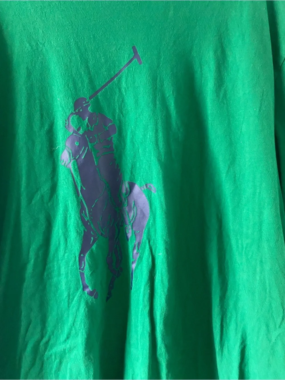 Polo Ralph Lauren Big Pony Y2K T-Shirt Kelly Green Crewneck Preppy Graphic 2XLT
